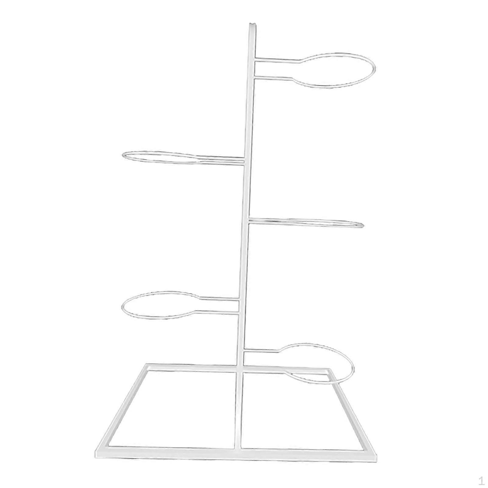 5 Tier Ball Rack, Basketball Storage Display, Vertical Stand for