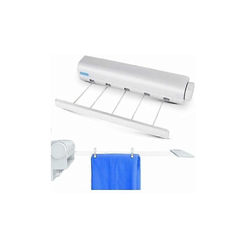 Automatic five-wire spring-loaded retractable clothesline