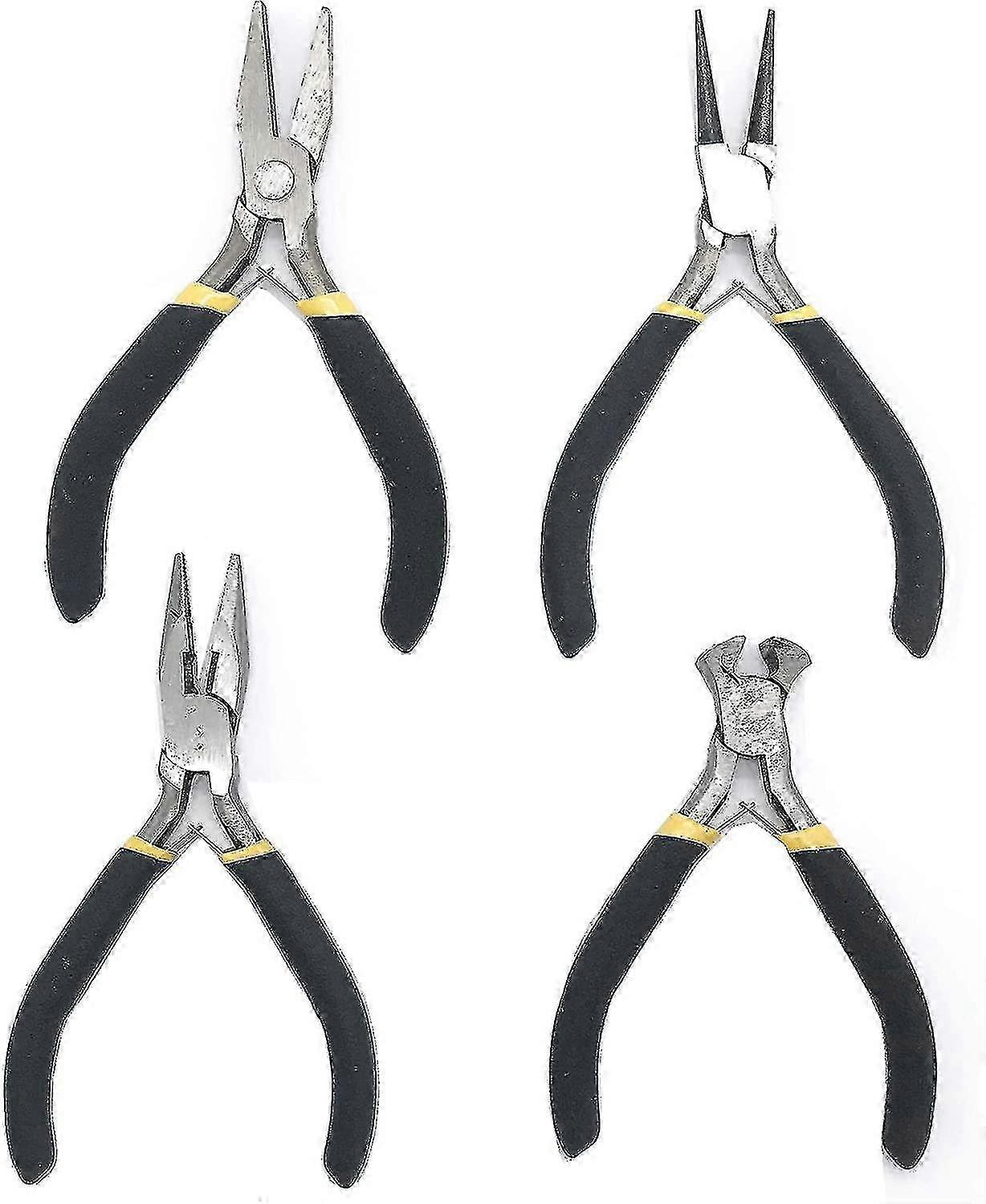 4-Piece Mini Jewelry Beading Pliers Set for Crafting