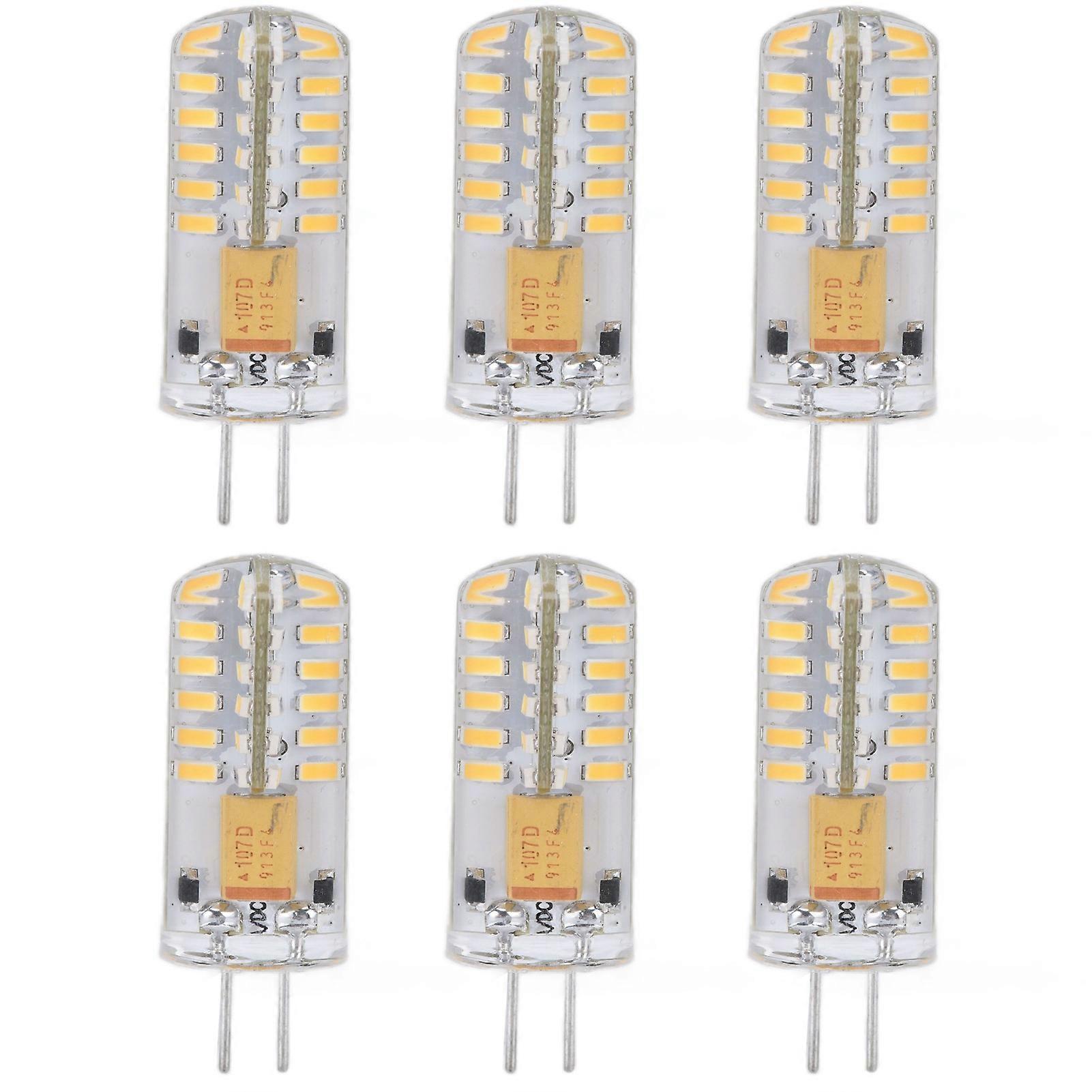 6Pcs LED Bulb Easy Install Light Transmission Uniform Light Output Color Bulb for Party Home 12V