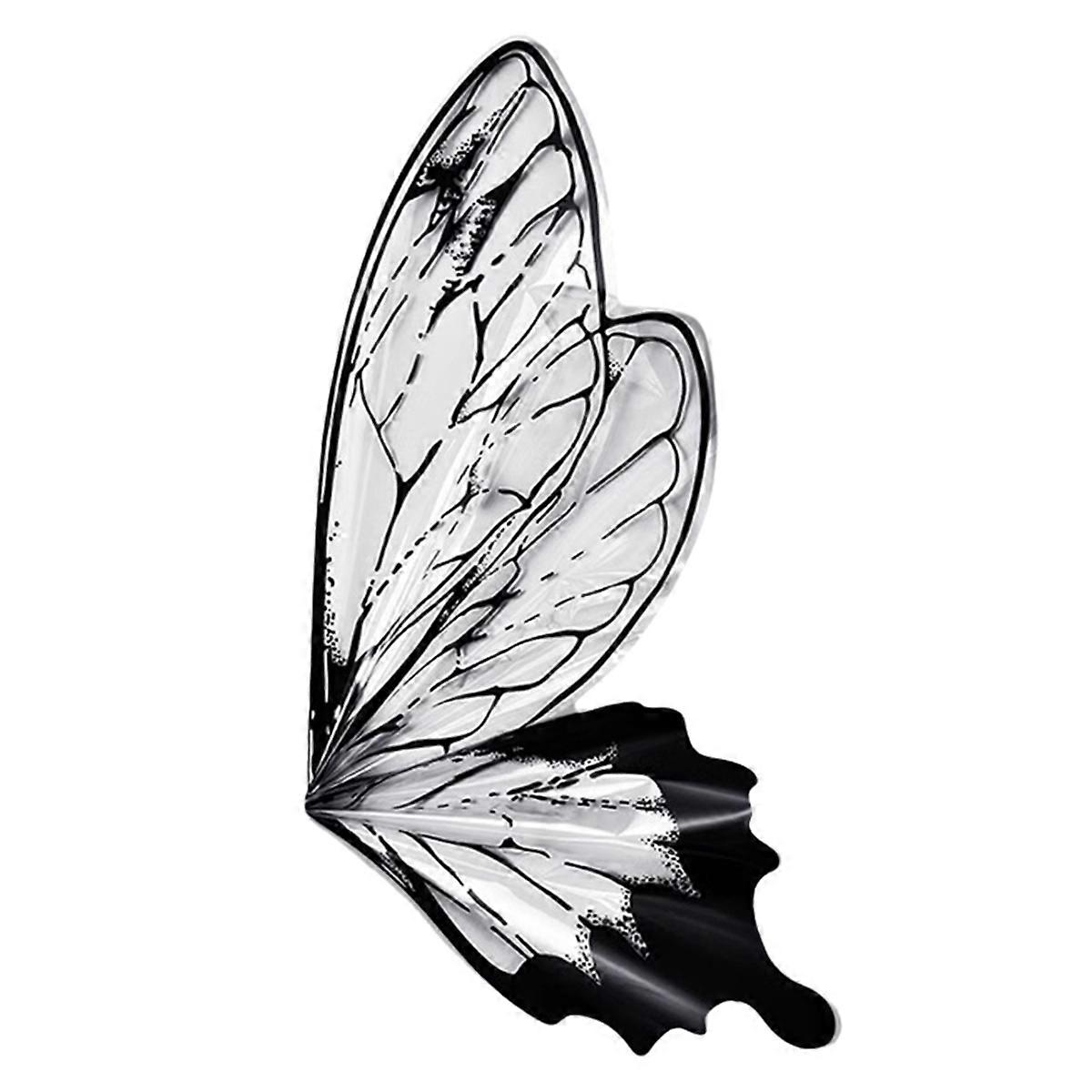 Bouquet Flower Wrapping Paper Butterfly Shaped Paper Black & White