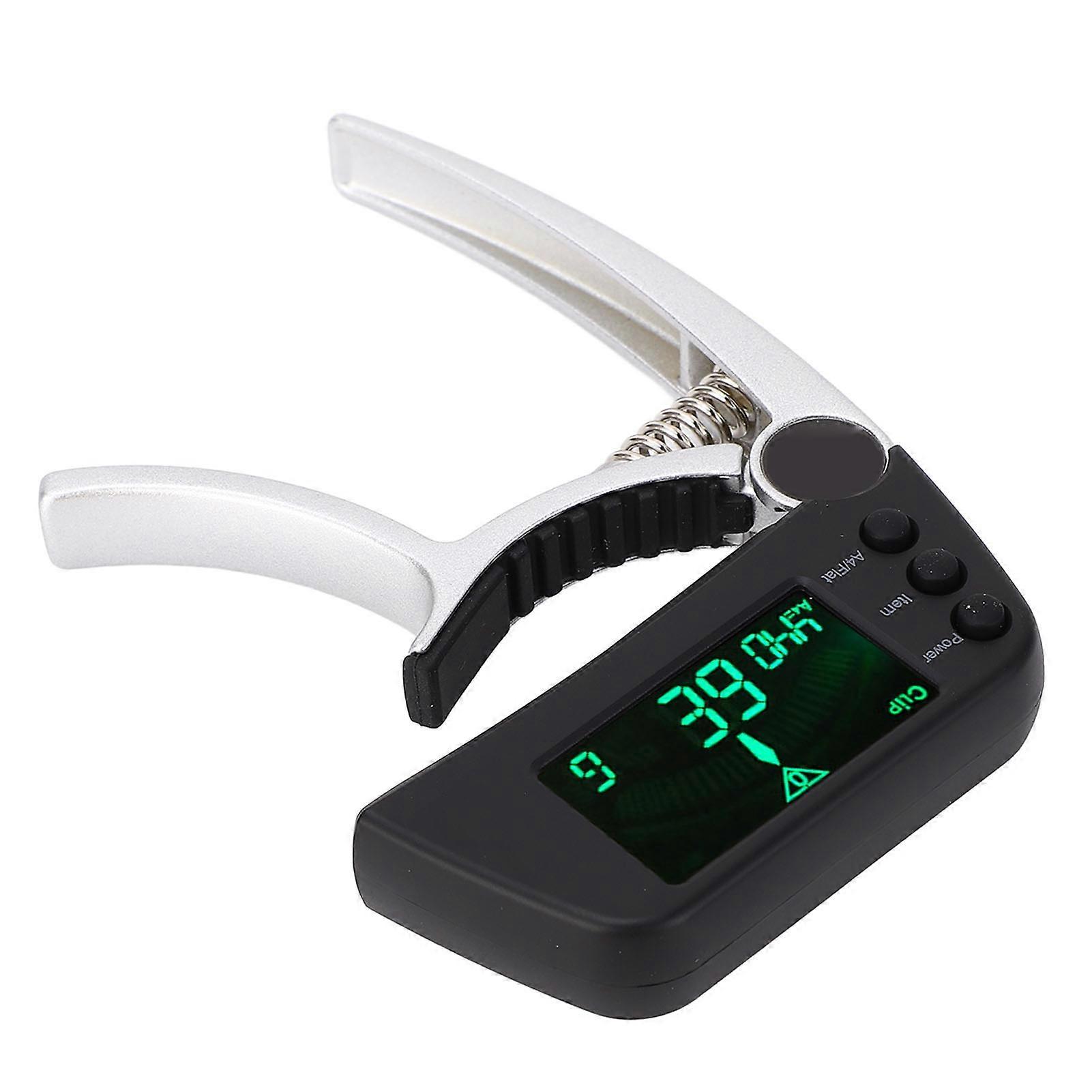 Digital Tuning Capo with LCD Display - 2 in 1 for Acoustic, Electric, Classical Guitars & Ukulele