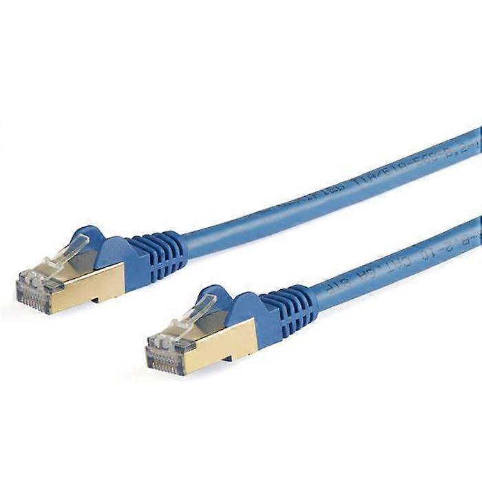 startech 5m cat6a ethernet cable blue - shielded copper wire