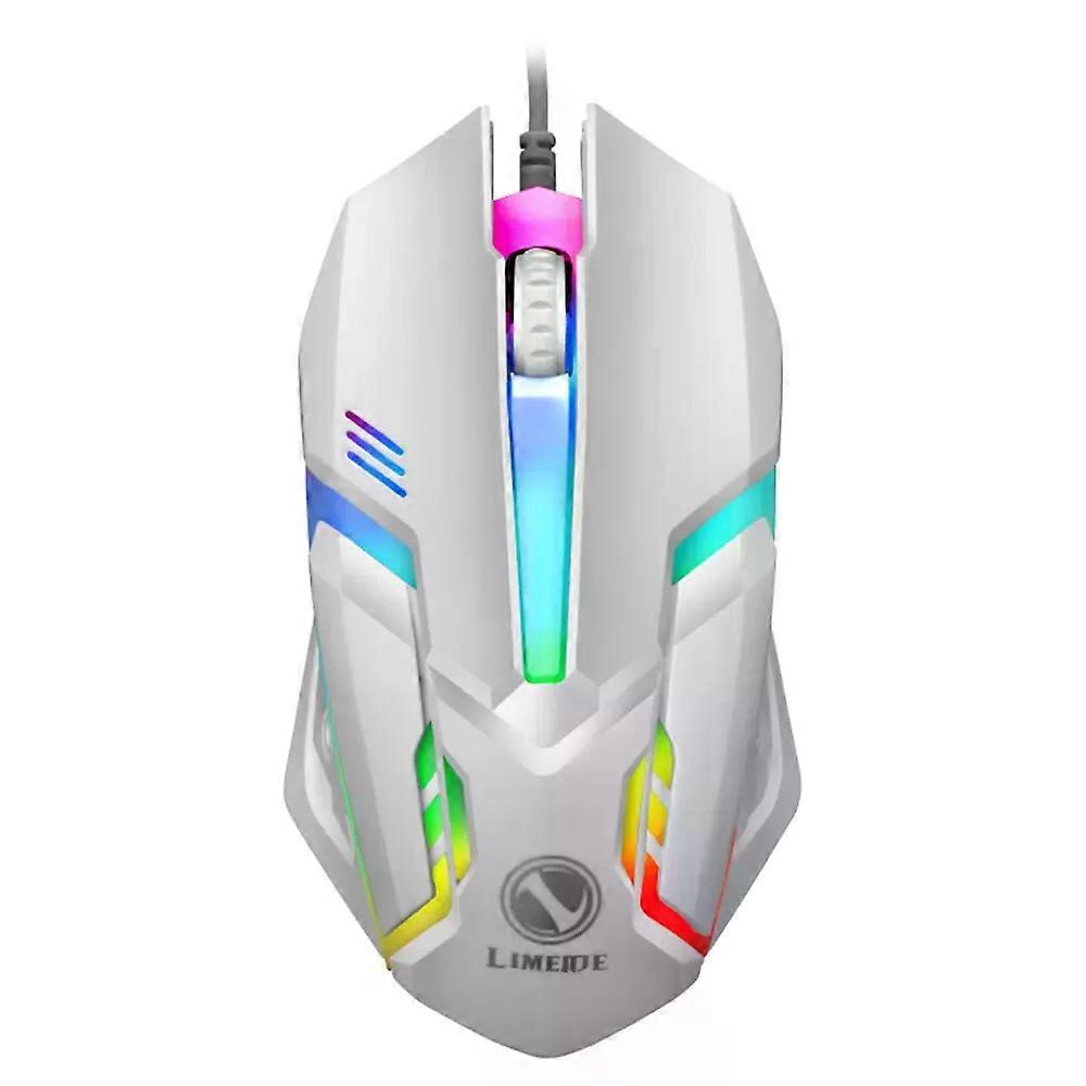 Limei S1 E-Sports LED Luminous Backlit Wired Mouse USB Wired For Desktop Laptop Mute Office Computer Gaming Mouse