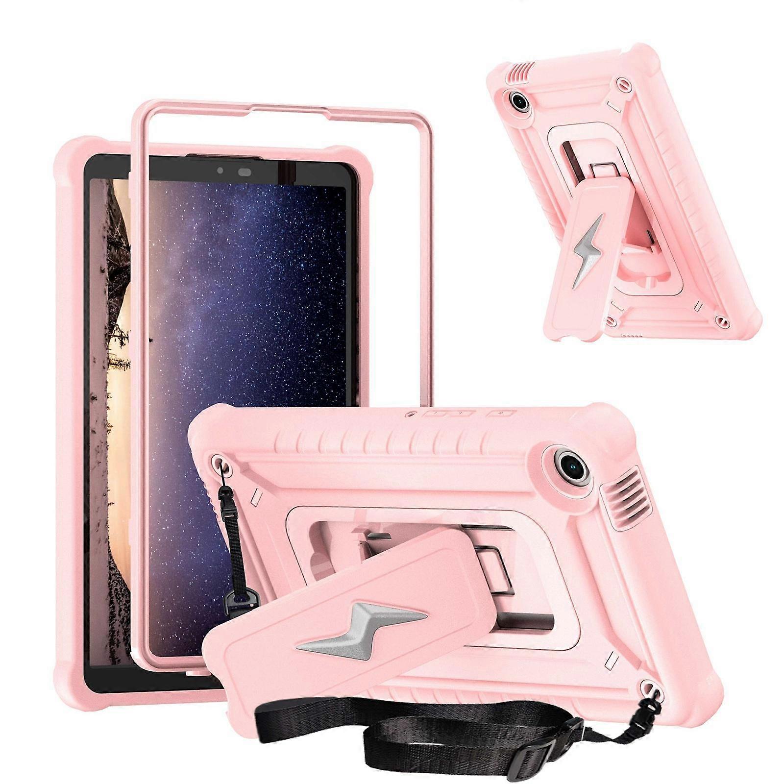 Armor Bolt Shape Holder Silicone Hybrid PC Tablet Case