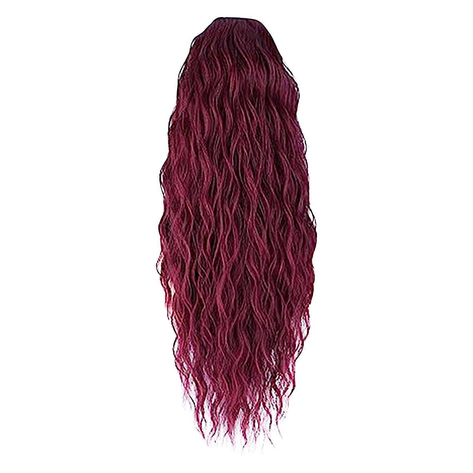Drawstring Ponytail Water Wig Ponytail Elastic Mesh Wig Braid Natural And Realistic, Beautiful Water Pattern Ponytail Wig Lightweight
