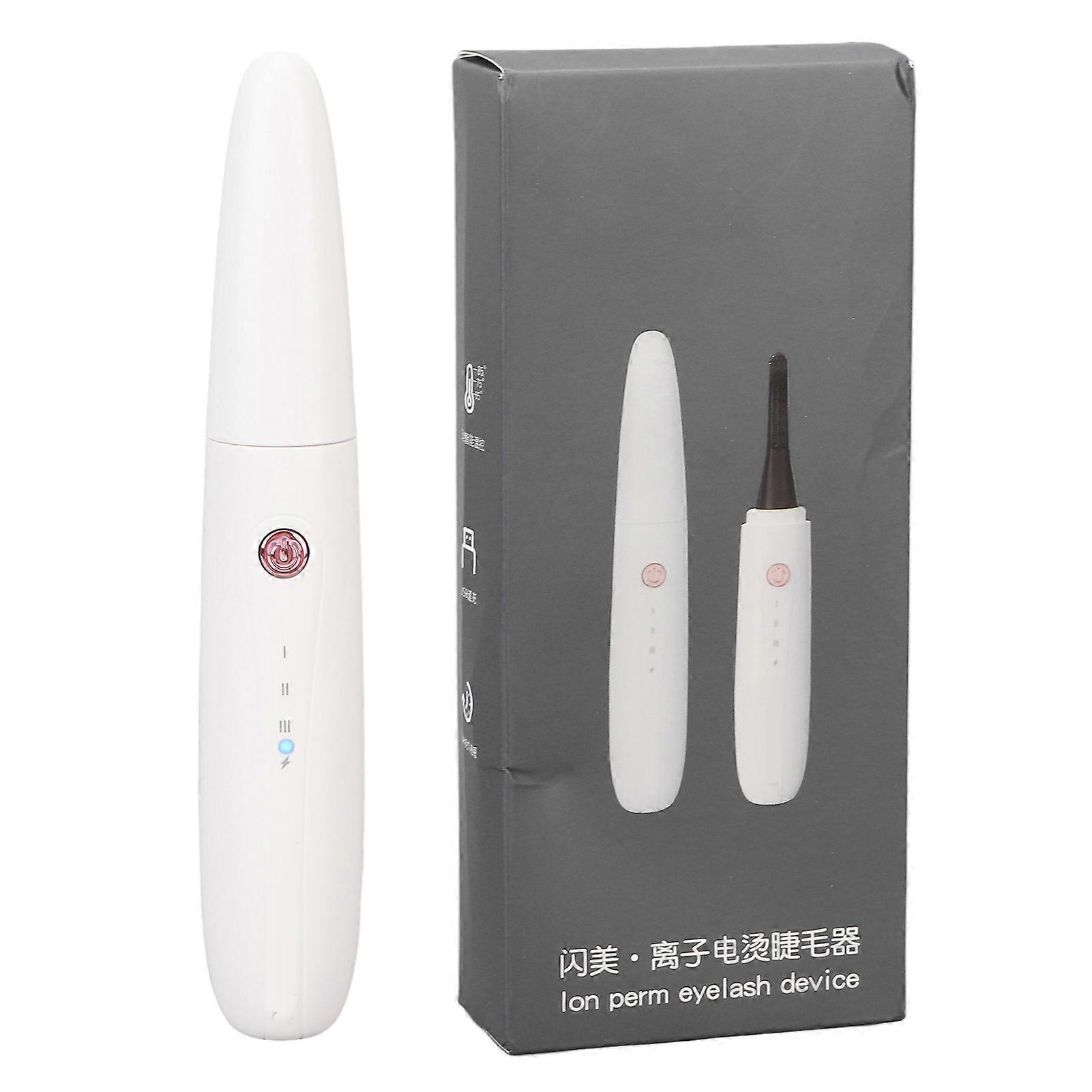 Heated Eyelash Curler 3 Levels Temperature Long Lasting USB Rechargeable Makeup Curling Tool