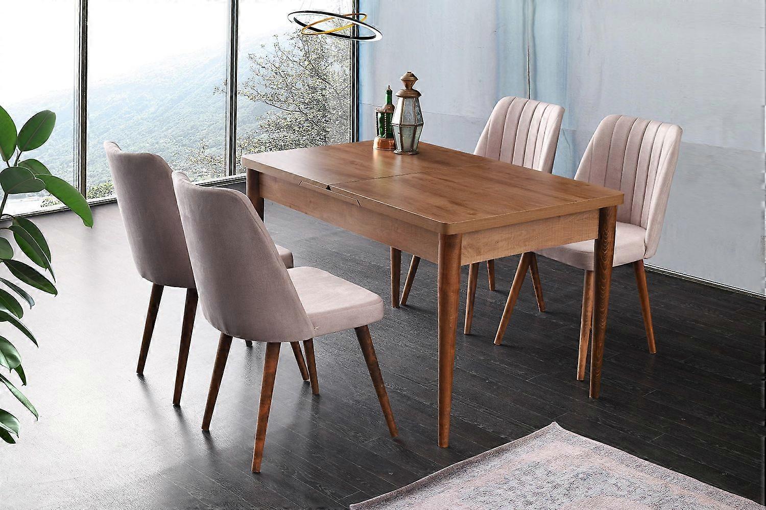 Utdragbart matbord Ahşap Kelebek - 1231