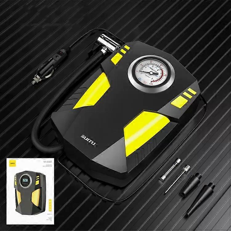 SUITU ST-5002 DC 12V Wired Car Air Compressor Tire Inflator 150 PSI Auto Air Pump Pointer Model Pointer Model