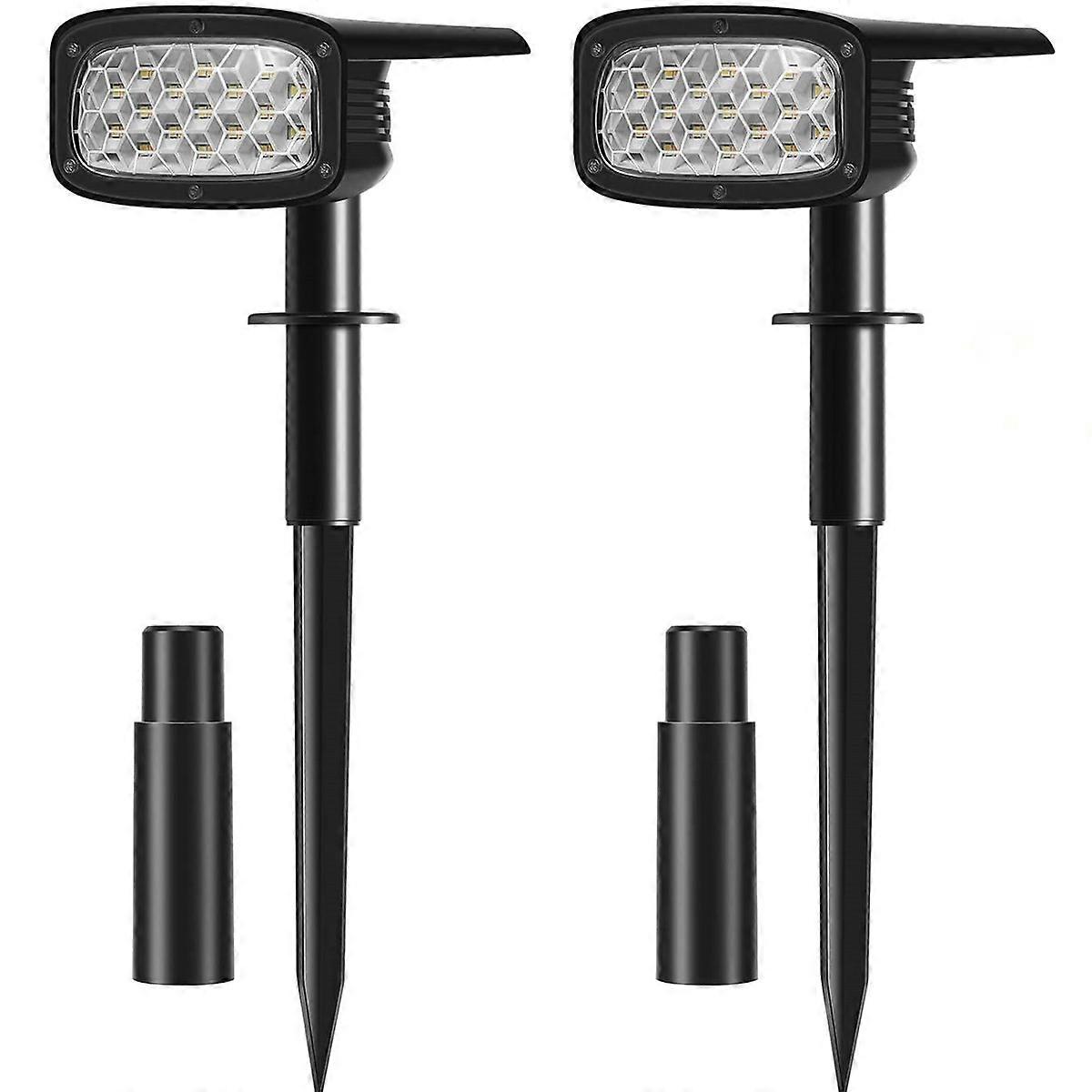 Solar Landscape Spot Lights, Adjustable Lights, Solar Panel, Yard, Garden, Pathway