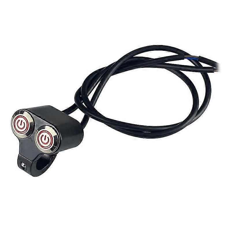 12V Handlebar Switch Dual Button 22mm Motorcycle