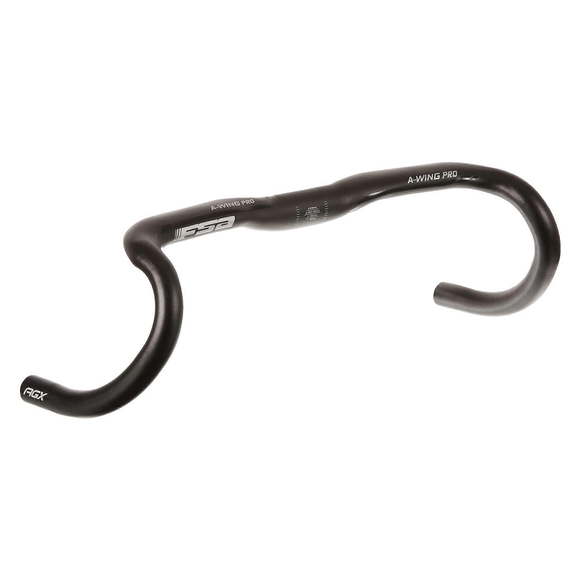 Full Speed Ahead - A-Wing Pro AGX Alloy Drop Handlebar | for Road and Gravel Bikes | 44 cm Width, Alloy