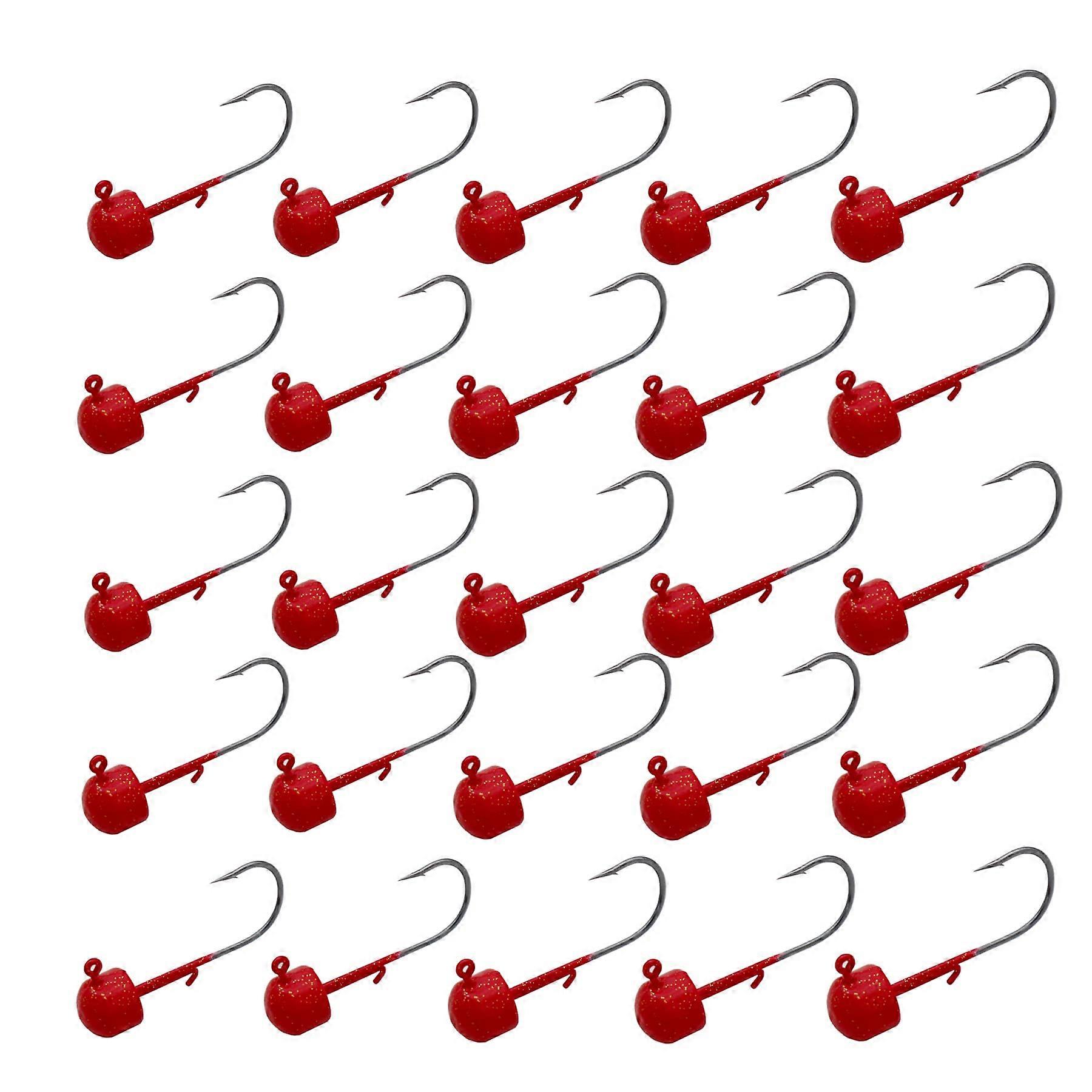 Bass Hooks Ned Rig Finesse Shroom Jig Heads Kit for Crappie Fishing Soft Lures, 1/16 oz, Durable Mushroom Hooks