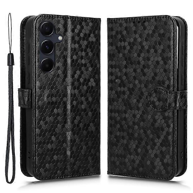 Compatible For Samsung Galaxy A55 5G Case Dot Pattern Imprinted Leather Cover with Wallet
