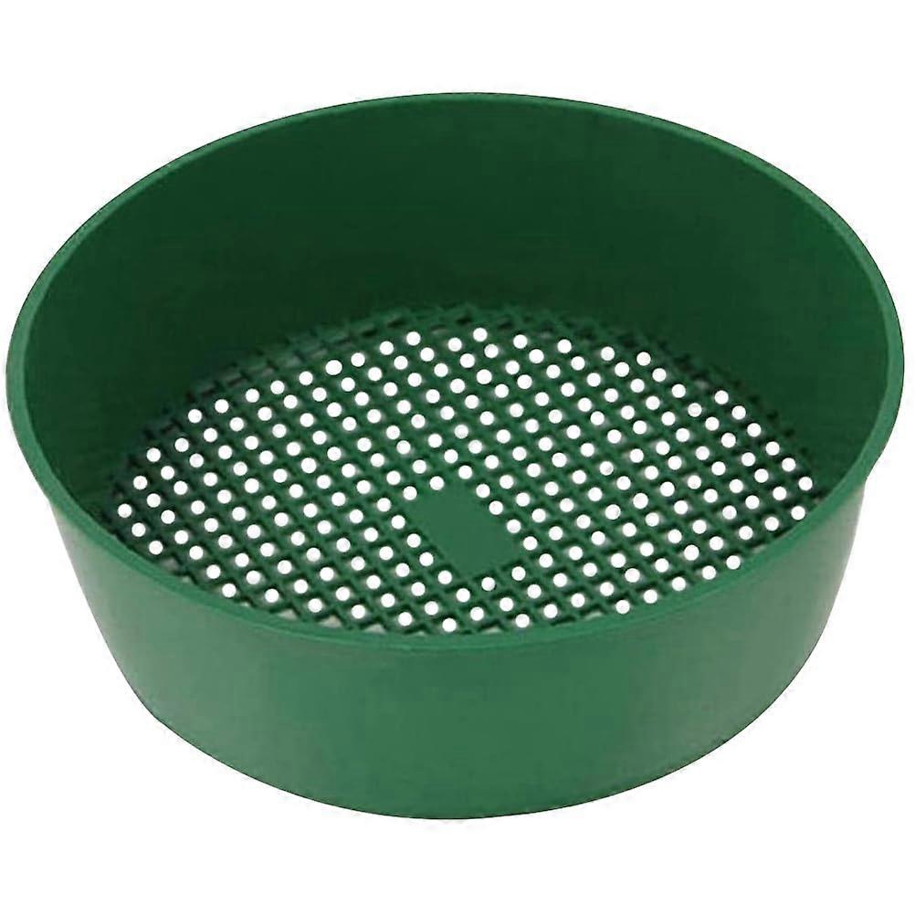 Plastic Soil Sifting Set for Gardening - 2 Pcs Portable Mesh Screening Tool for Efficient Soil Filtering and Composting