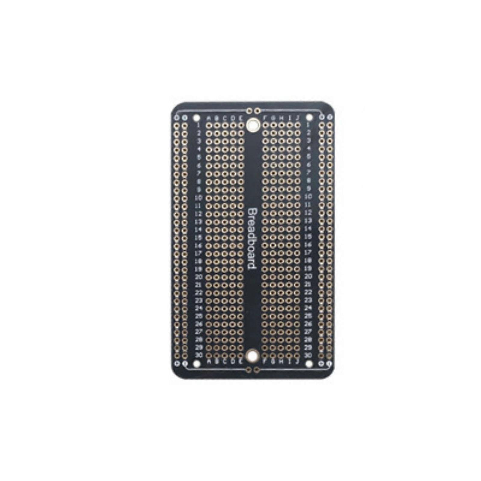 DIY Lehimleme Devreleri ve Elektronik Prototipleme Kaynak Uygulama Panoları için Siyah Lehimlenebilir Breadboards Stabilite 52x89mm