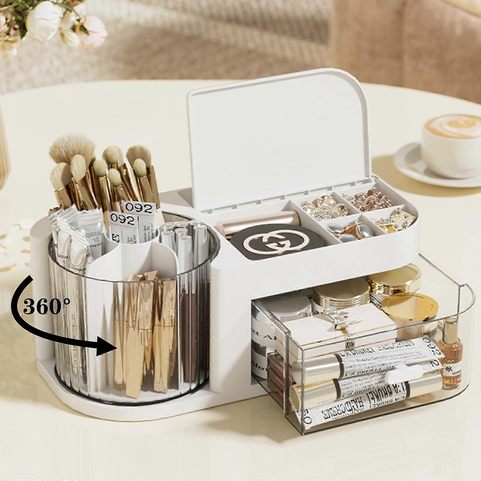 With 360 degrees of make -up regulator DRER, makeup regulator overnight, make -up brush holder