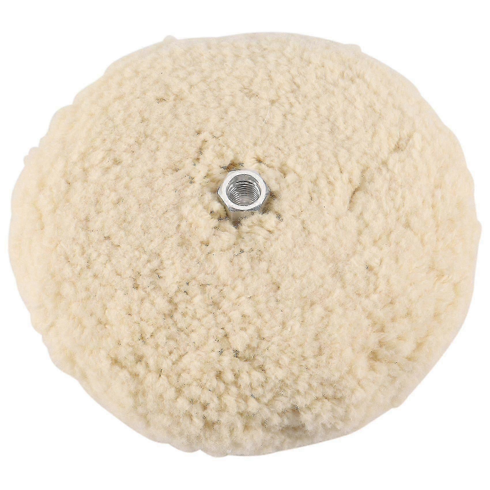 7 polegadas dupla face de lã polimento almofada buffing pad com 5/8 polegadas parafuso de lã (pacote de 1)