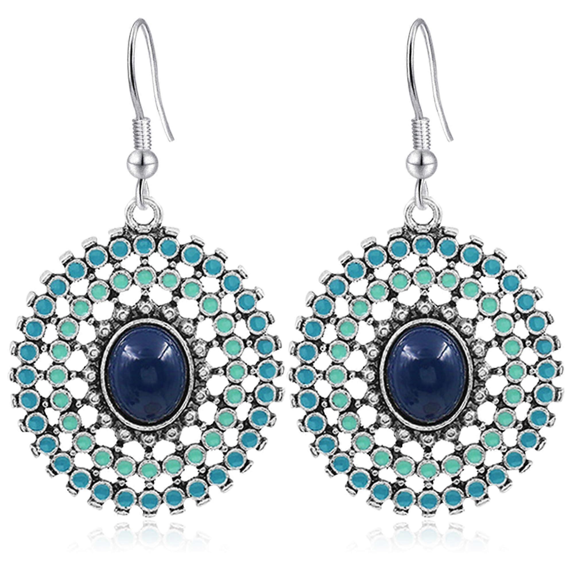 Bohem Vintage Strip Enamel Jewelry, Retro Design, Multi-Color, Handmade Enamel Finish