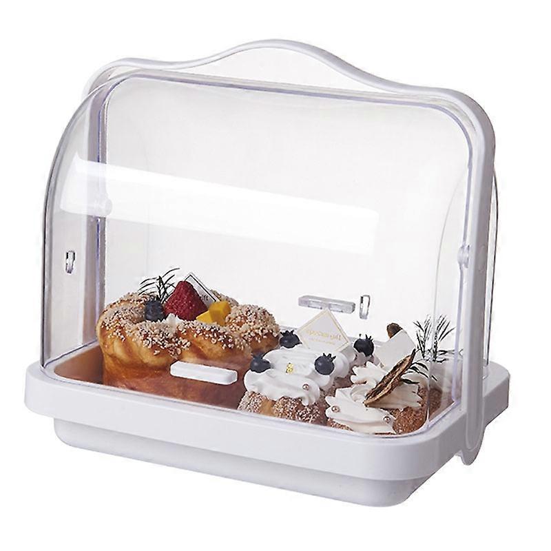 Portable Multi-function Transparent Storage Box Bread Box Bottle Organizer With Dustproof Lid Large