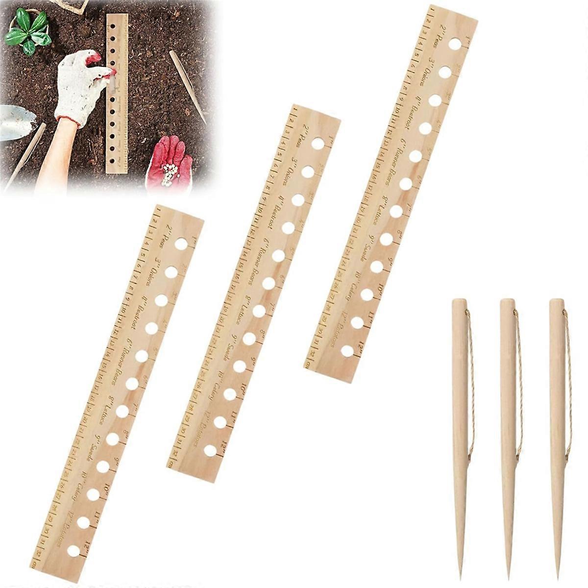 Garden Planting Ruler, Spacing Template 3 set