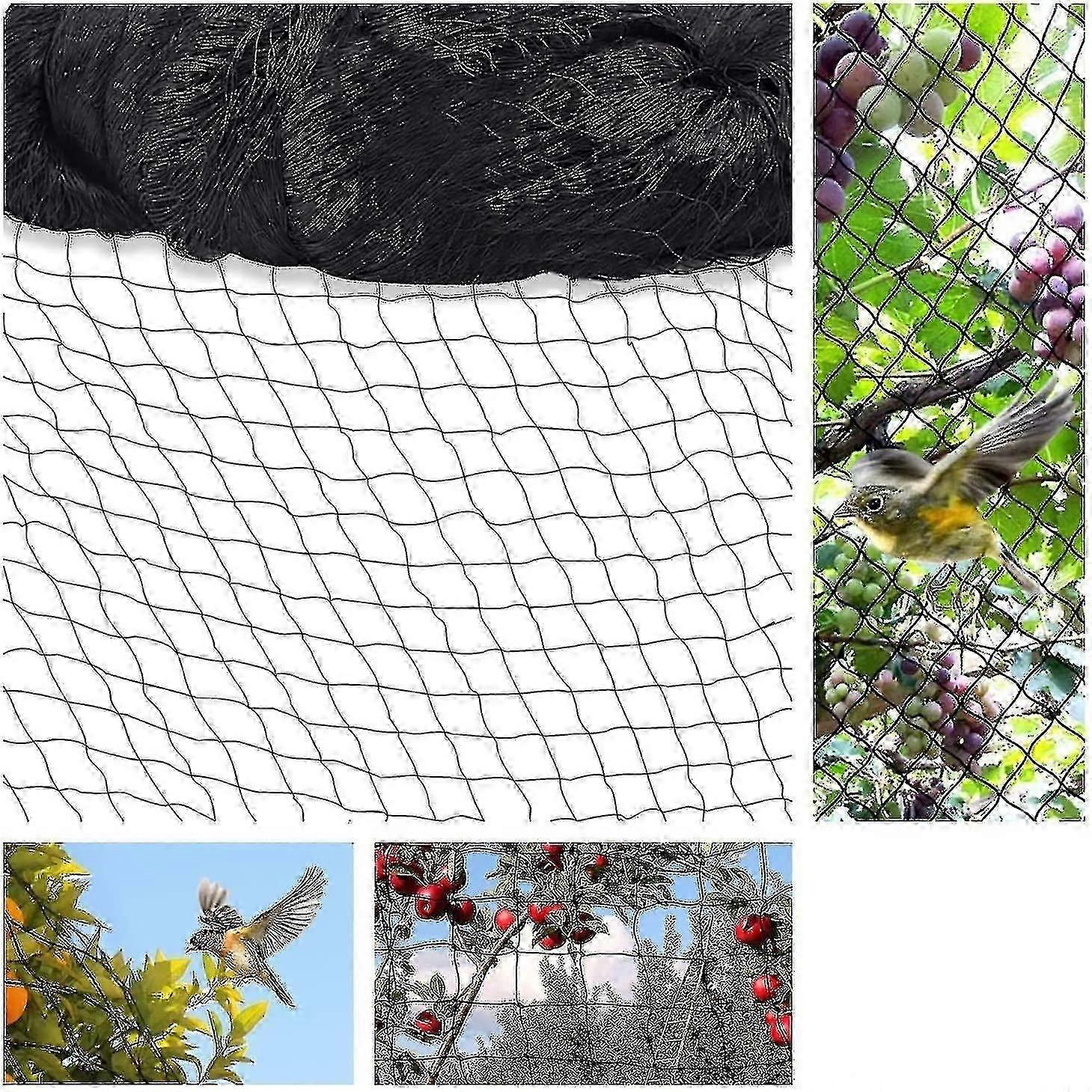 15m X 15m Bird Protection Net Bird Net Plant Net Pond Net Garden Net For Garden,5 X 5 Cm Large Holes
