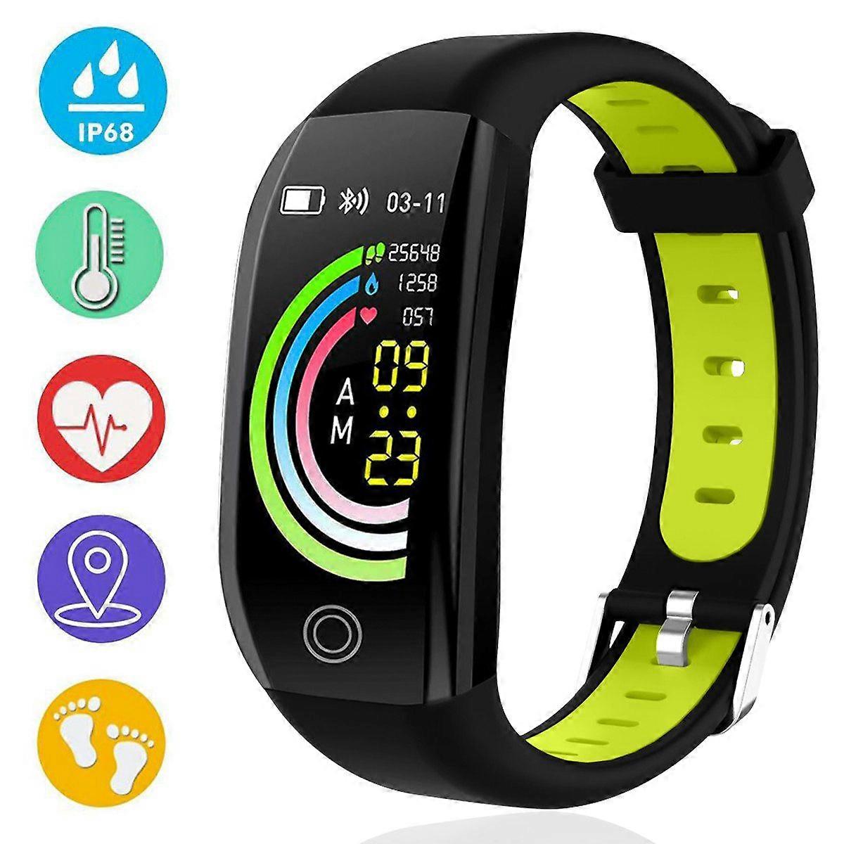Smart wristband, Bluetooth fitness watch with heart rate monitor, activity tracker, health device