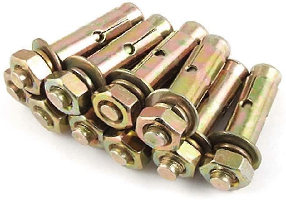 Expansion Bolts, Expansion Bolt, Expansion Screw,Tapping Screws, 10 Pcs Featured Metal Expansion Sleeve Reliable Efficacy Anchors Bolt M8.2 x 60mm