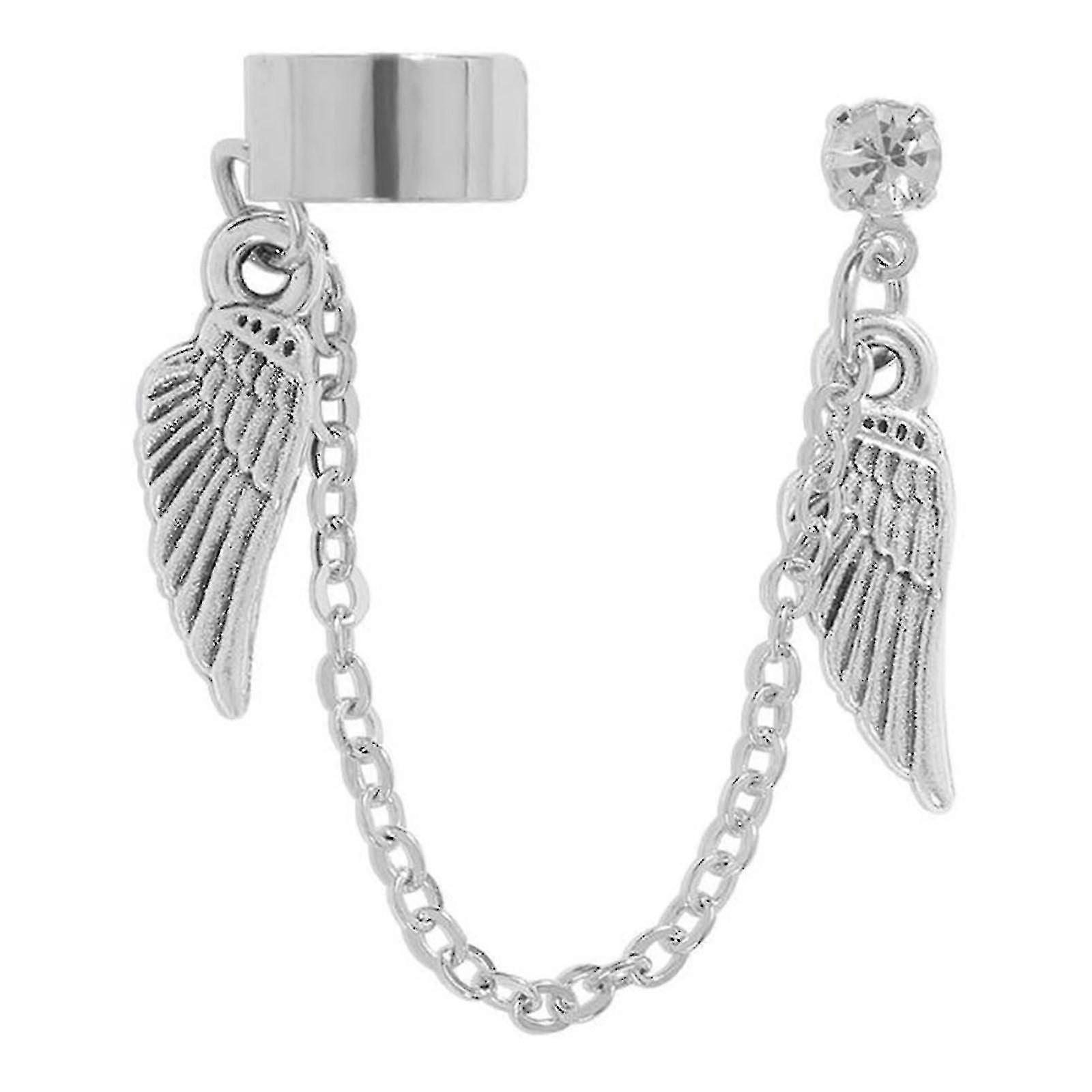 Wing Earbone Clip Earrings With Exaggerated Temperament Earrings