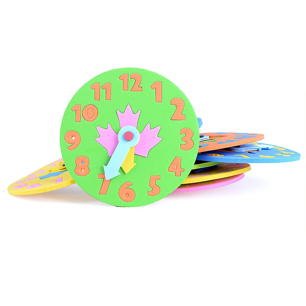 Cute EVA Foam Number Clock Time Jigsaw Puzzle Kids Learning Toy