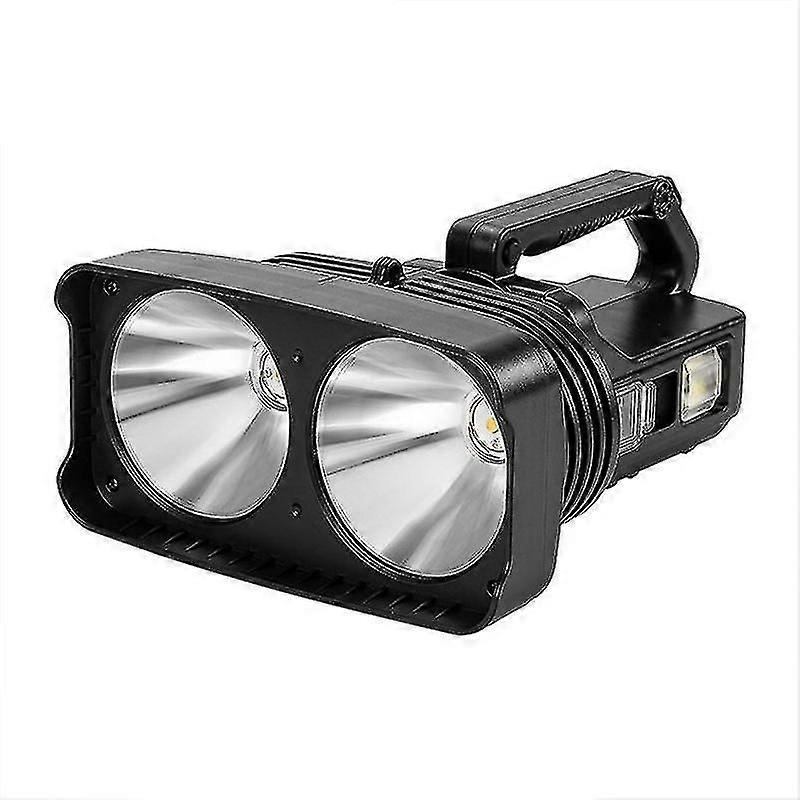 W5123 Portable Searchlight Rechargeable Dual Light Source White LED Light Strong Flashlight