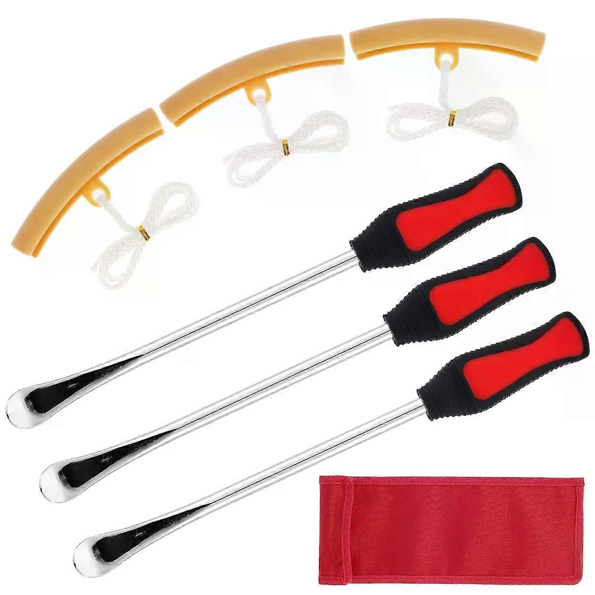 Protector jantă Instrumente de schimbare a anvelopelor Instrument de reparare a anvelopelor pentru motociclete Spoon Kit Mâner antiderapant Mașină Motocicletă Schimbător de anvelope pârghii