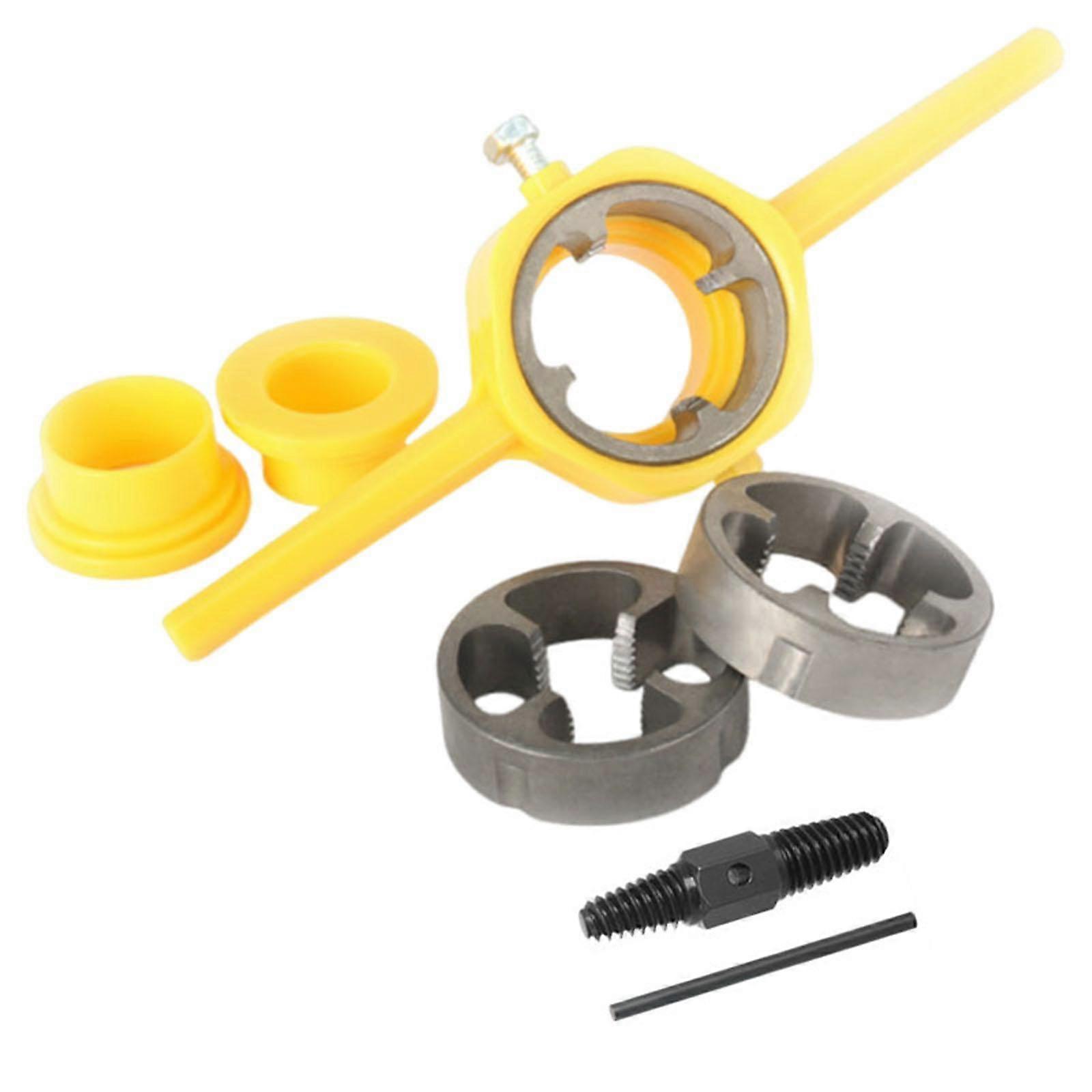 6 Parça Threader Tesisat NPT Die Set Threader Tool El Aleti Ev İçin
