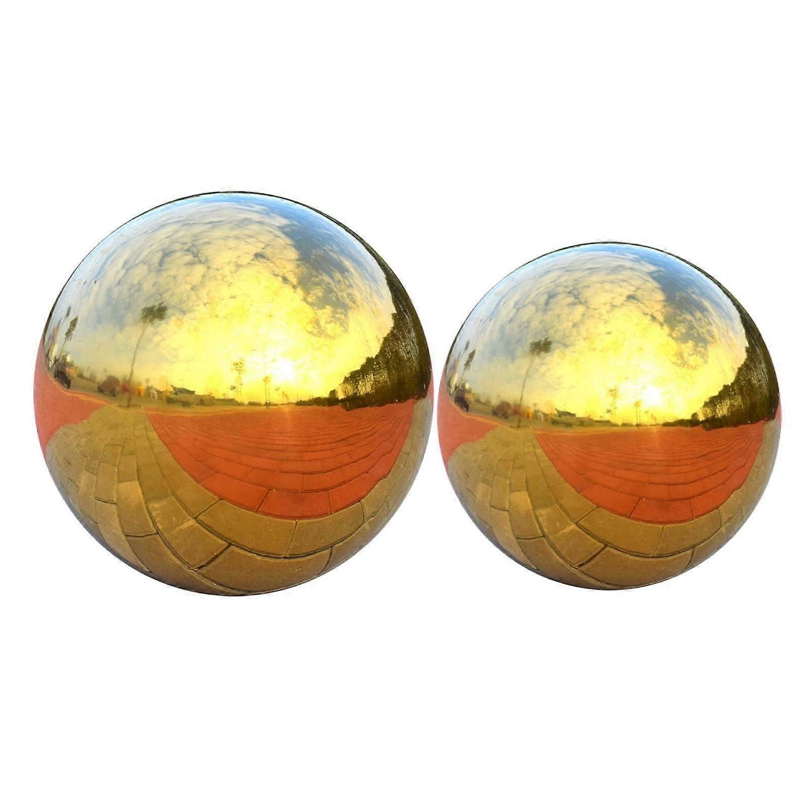 2pcs Gazing Ball Reflective Shiny Sphere for and garden