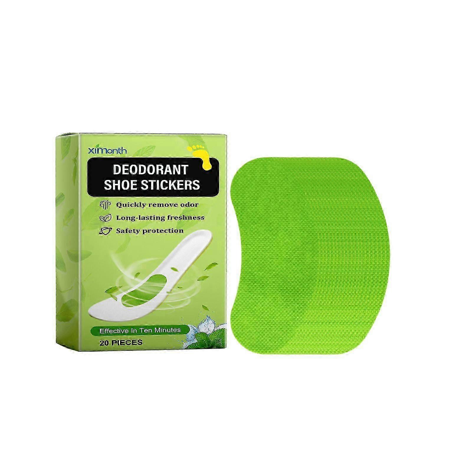 Deodorant Shoe Stickers - 20pcs Breathable, Absorbent, and Comfortable Insoles for Odor Elimination