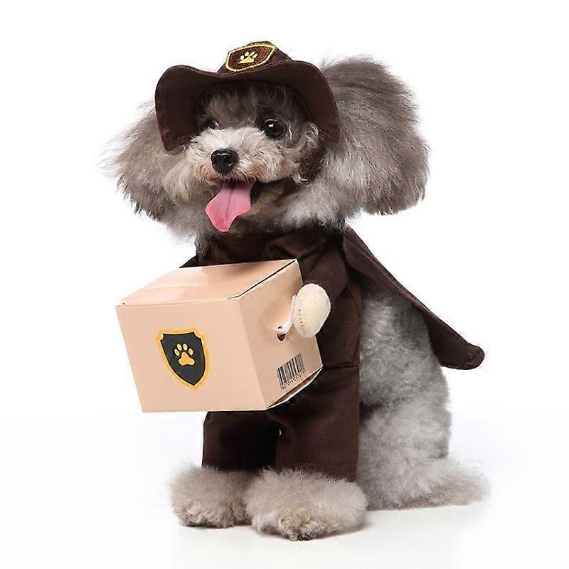 Lebanghui Halloween Christmas clothes standing outfit funny dog transformation outfit small and medium-sized dogs