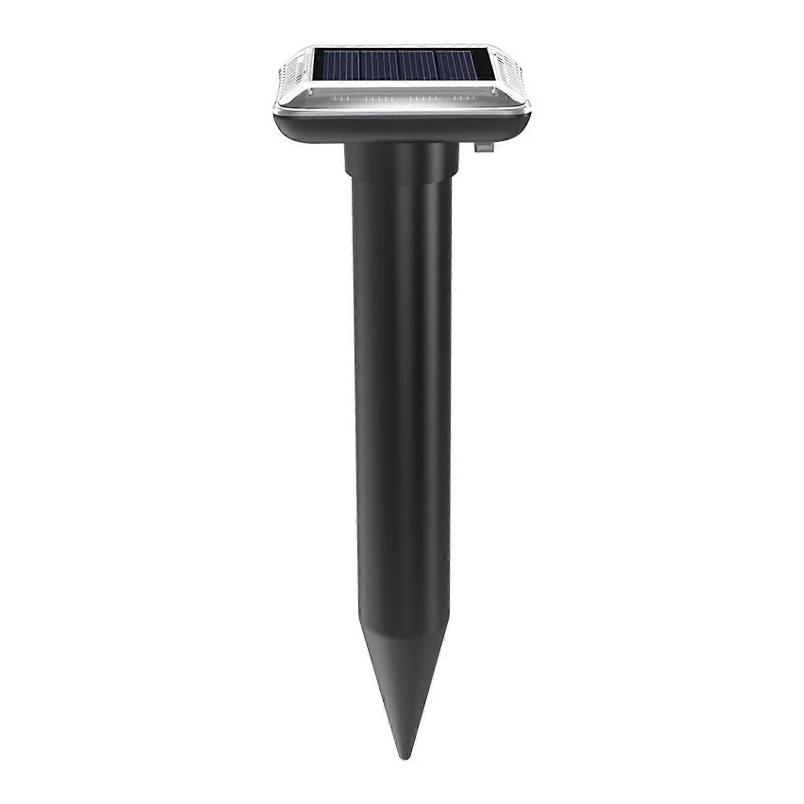 Solar Powered Ultrasonic Mouse Repeller, Plug-and-Play, Beep Vibration, Outdoor Snake and Rodent Repeller for Garden & Yard Use