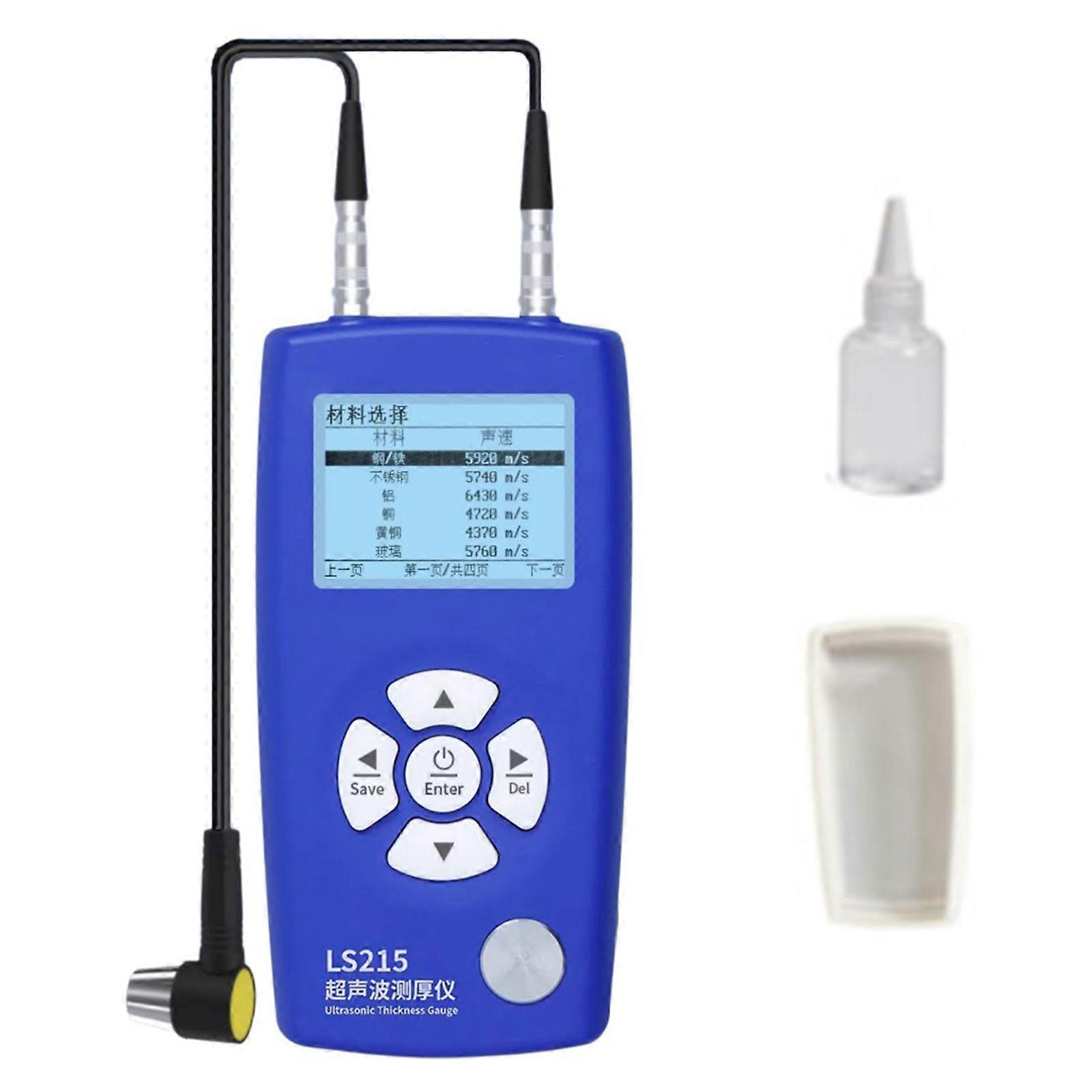 Handheld Ultrasonics Thickness Meter without Batteries LCD Display 1-320mm Ranges Measuring Tool for Accurate Readings