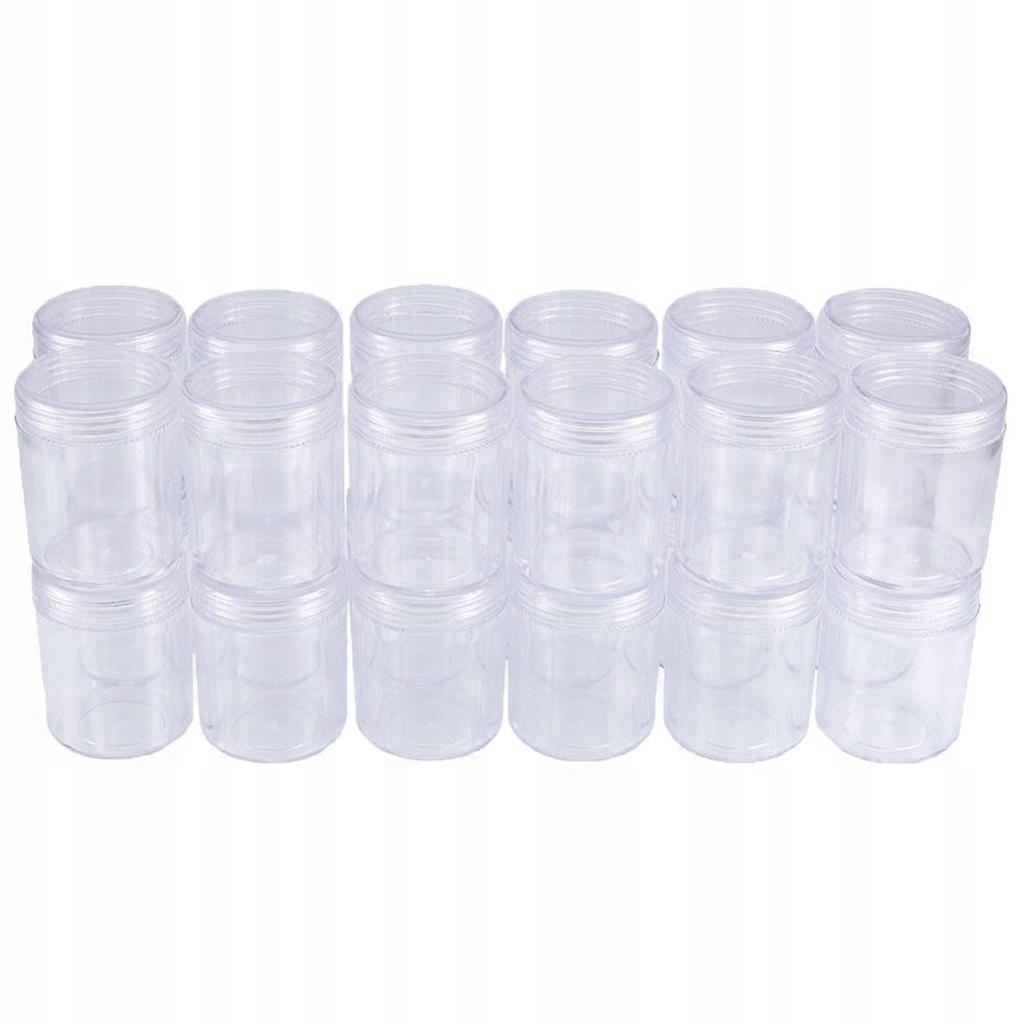 24 Pack Of Empty Transparent Bead Storage Containers