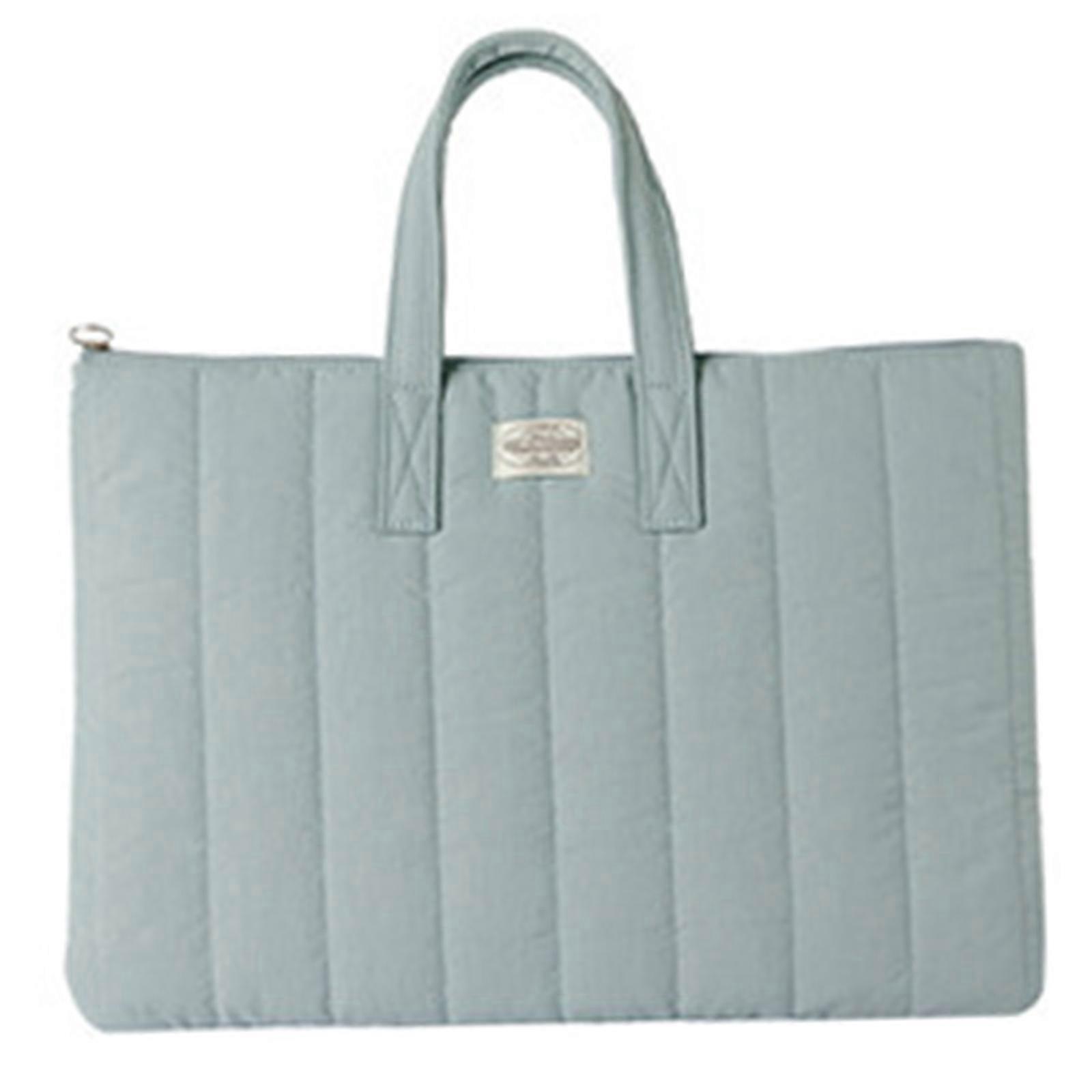 Laptop Bag 13-14inch Notebook Organiser Case Large Capacity Tablet PC Storage Pouch Portable Doucuments Book Organizers light blue