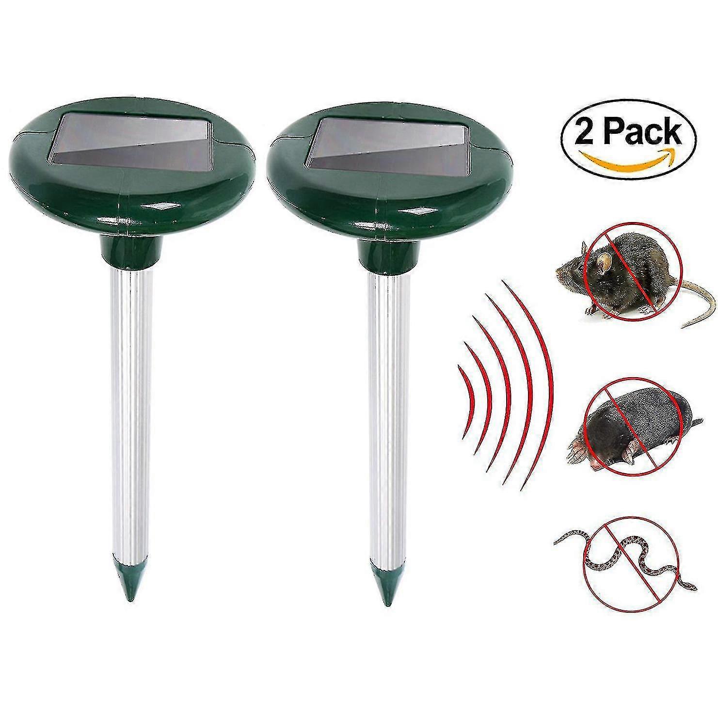 Ultrasonic Mice Repeller - Pack Of 2 - Solar Powered - Get Rid Of Mice In 48 Hours -I