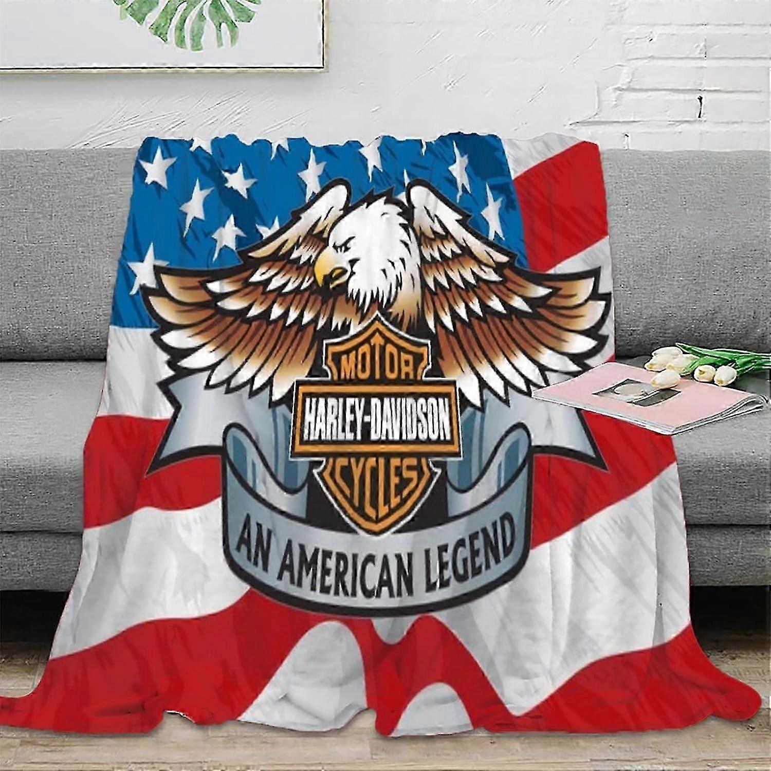 Fluffy Flannel Throw 3D Harley Davidson Styles Plush Blankets Luxurious Super Soft Warm And Cosy Throws Modern Design Fleece Blanket Sofa And Bed Blan