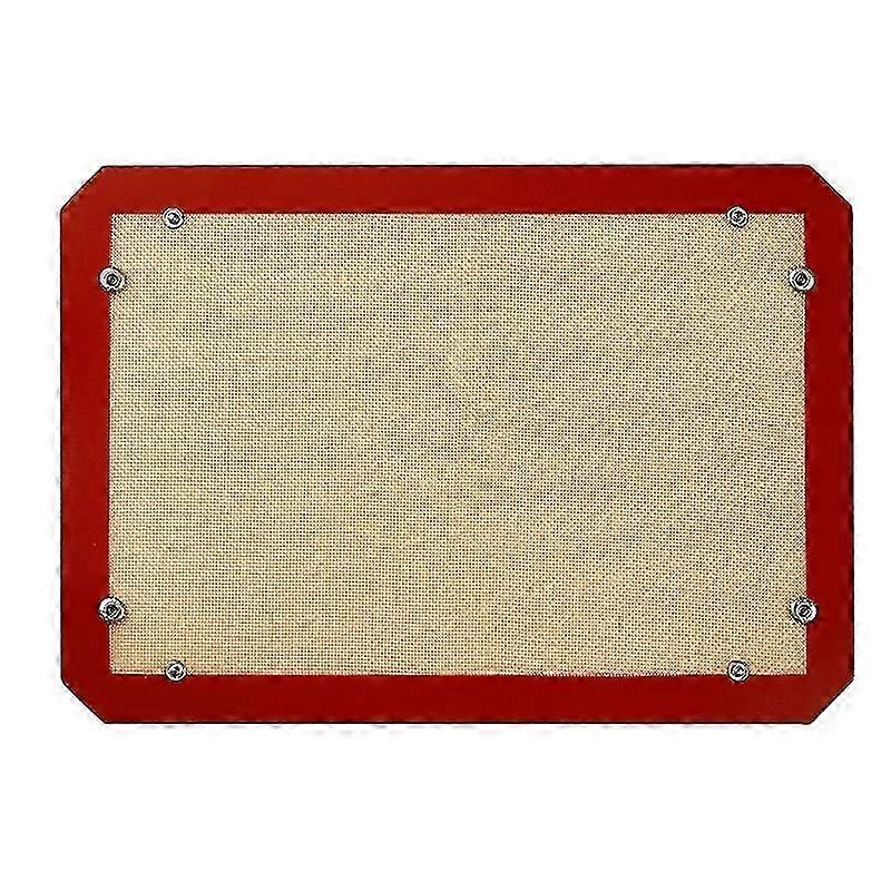 30 X 20cm Silicone Baking Mat With Small Buttons Non Stick Heat Resistant Pastry Mat (bpa Free, No F