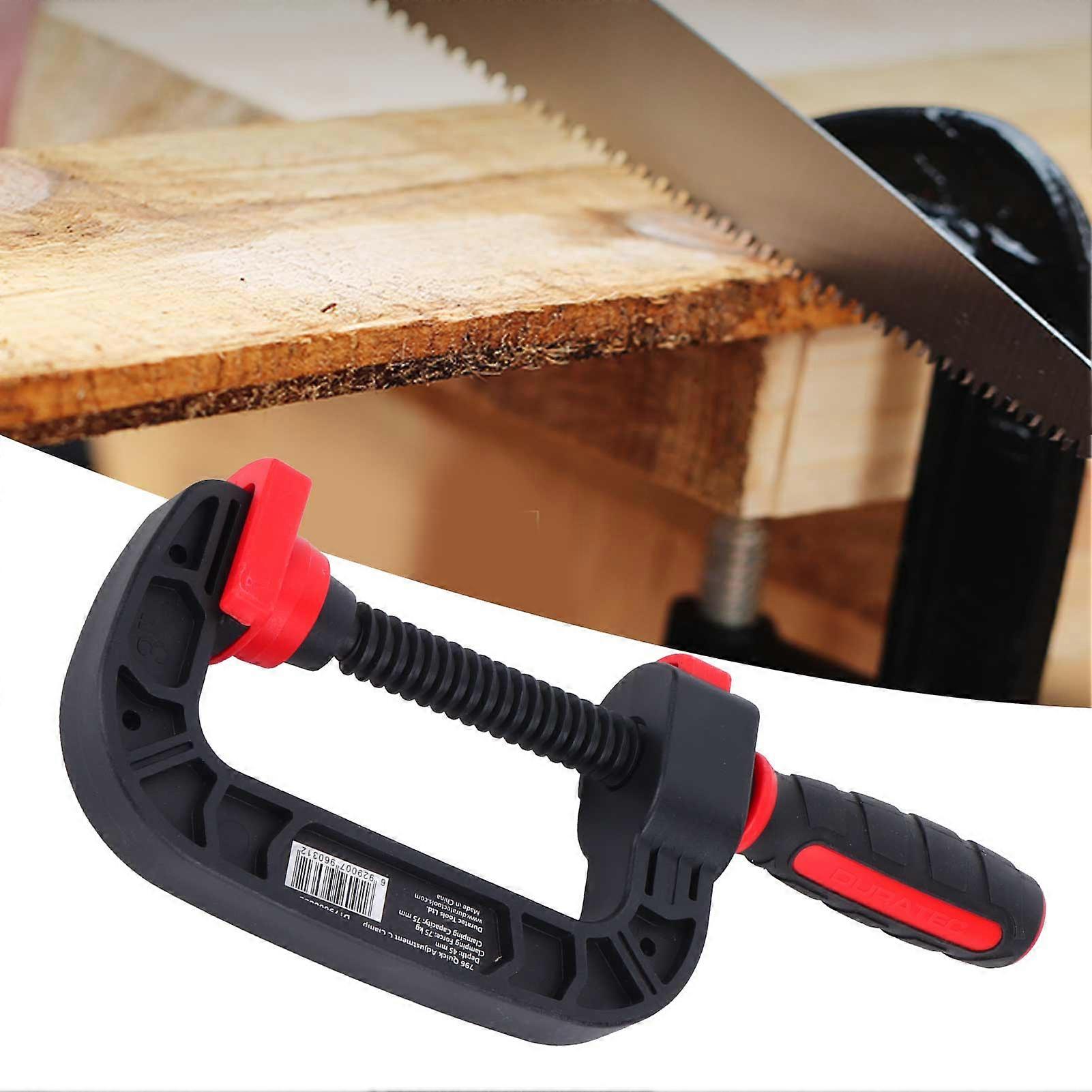 Quick Release C Clamp 3in Opening 75mm Plastic Woodworking Tool