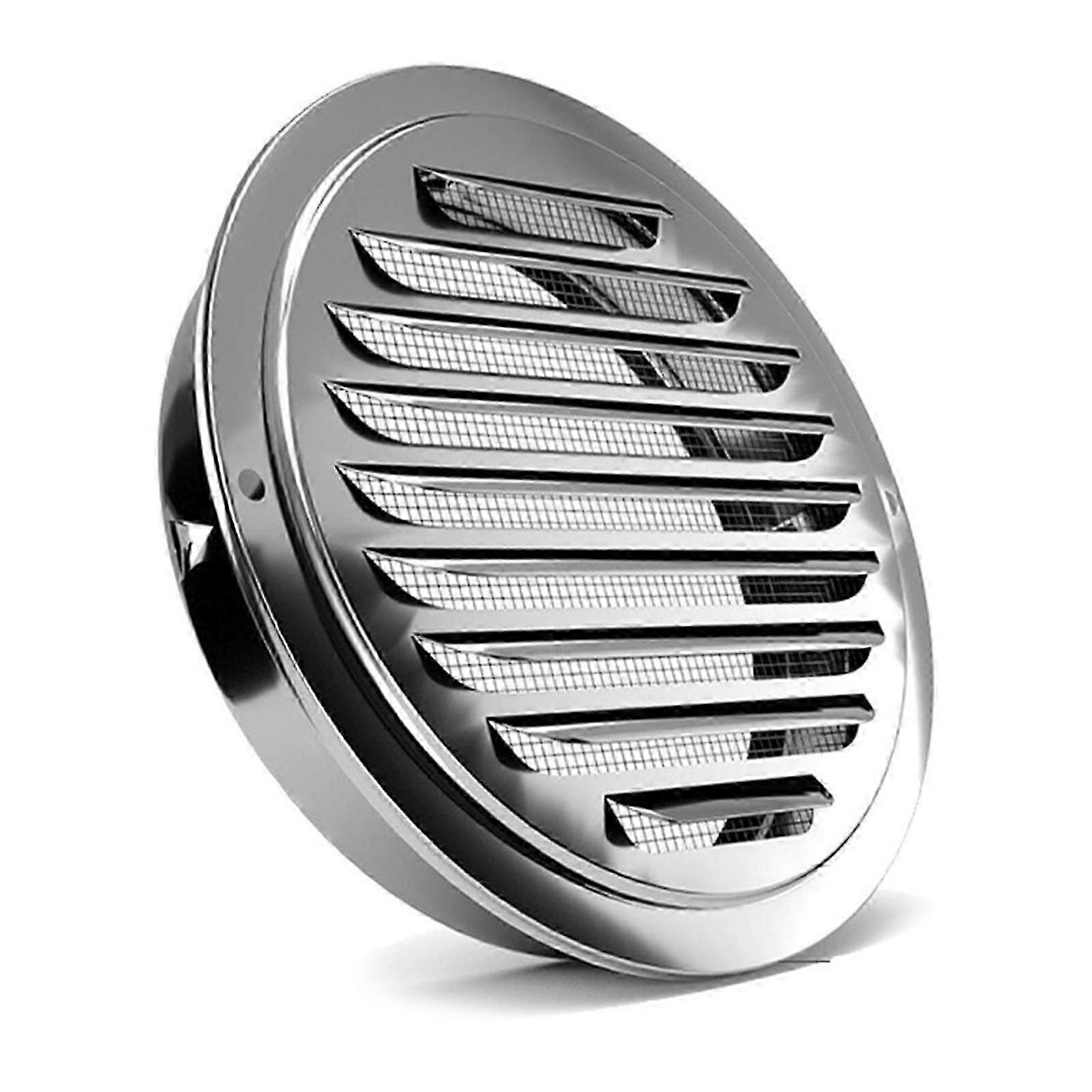 Practical Sturdy Stainless Steel Round Wall Vent with Fine Designs for Efficient