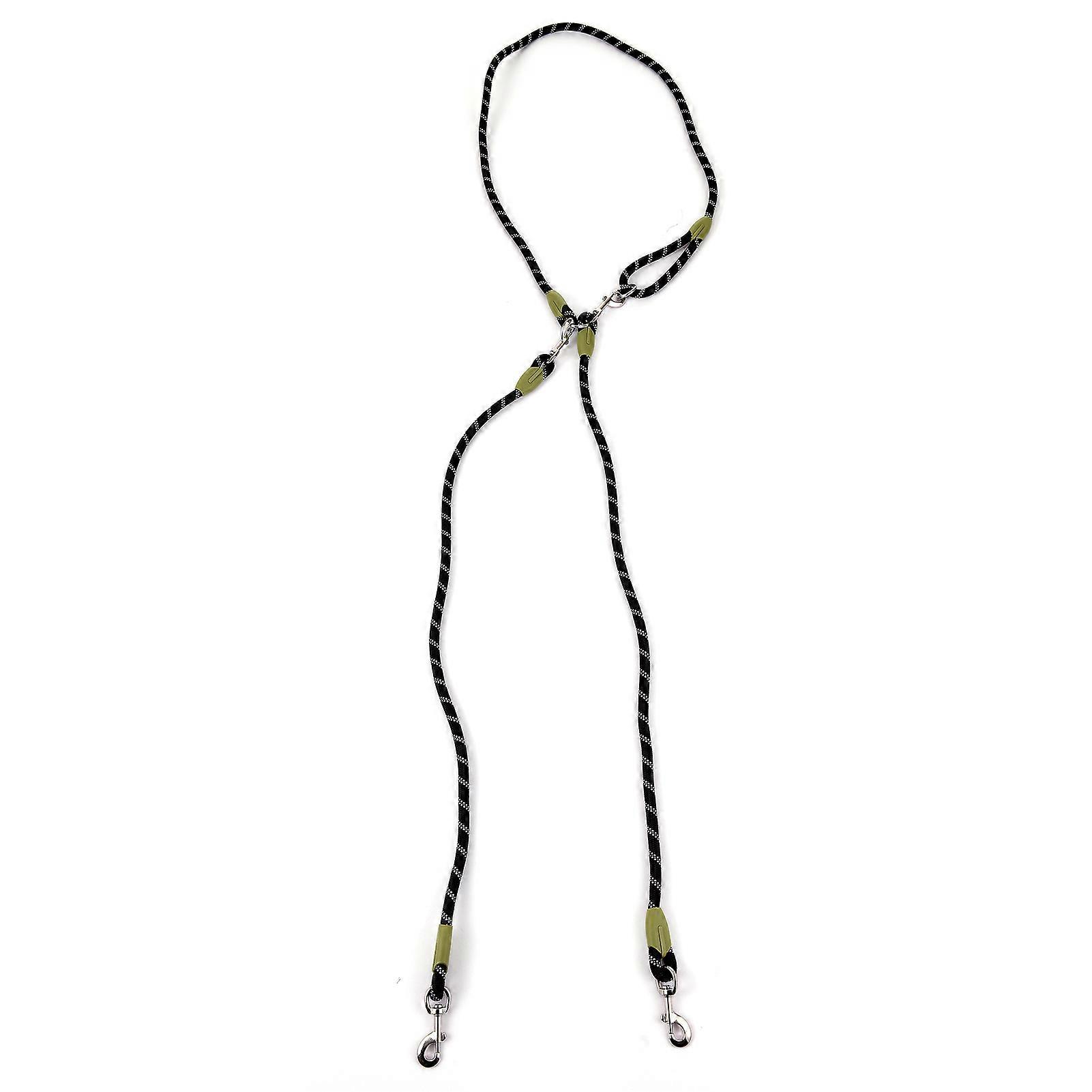 Hands-Free Dog Leash Nylon Pets Training Walking Leash with Reflective Stitching Adjustable Crossbody Dog Leash for Small Medium Large Dogs