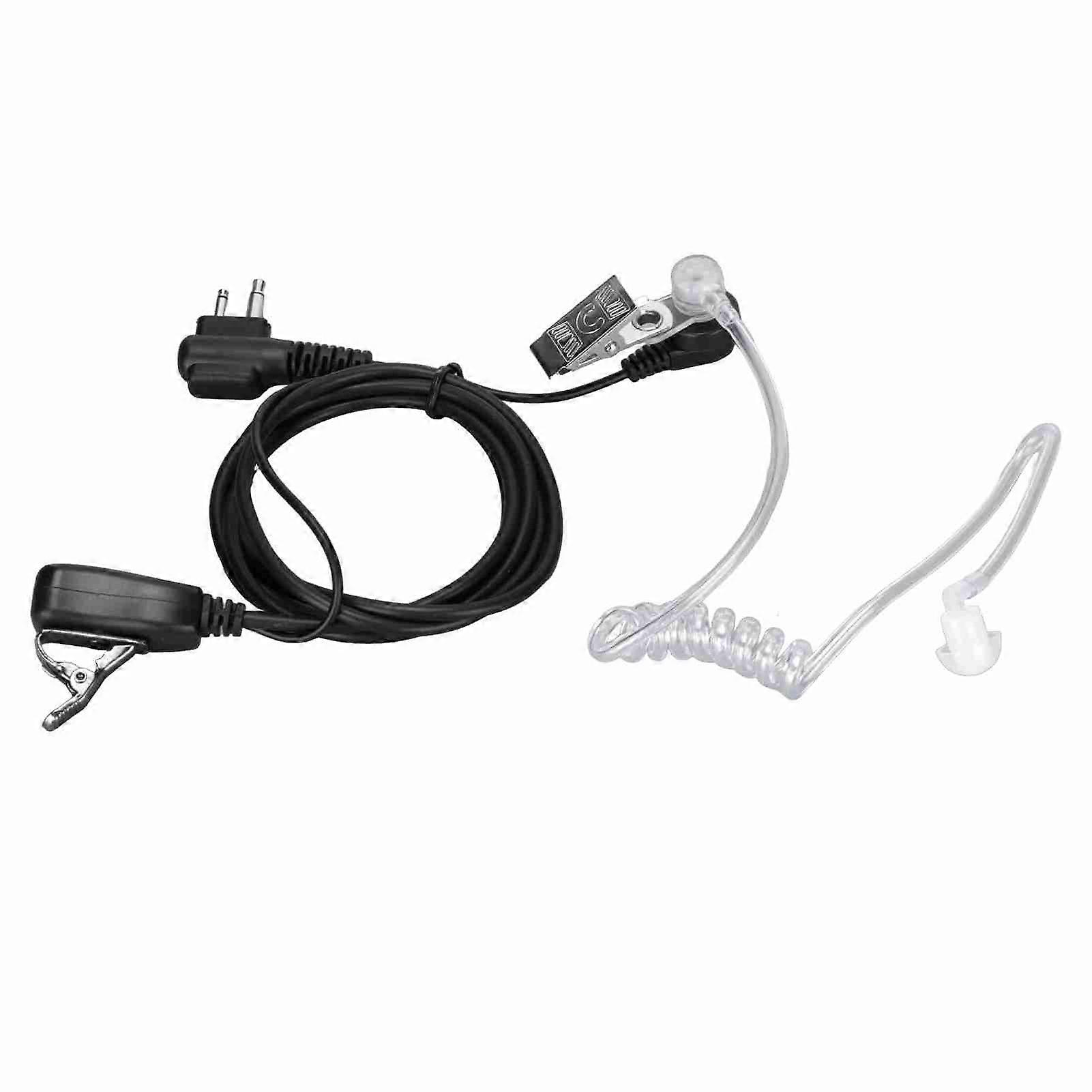 Walkie Talkie Headset with PTT Mic and 2-Pin Professional Acoustic Earpiece for Motorola GP-88