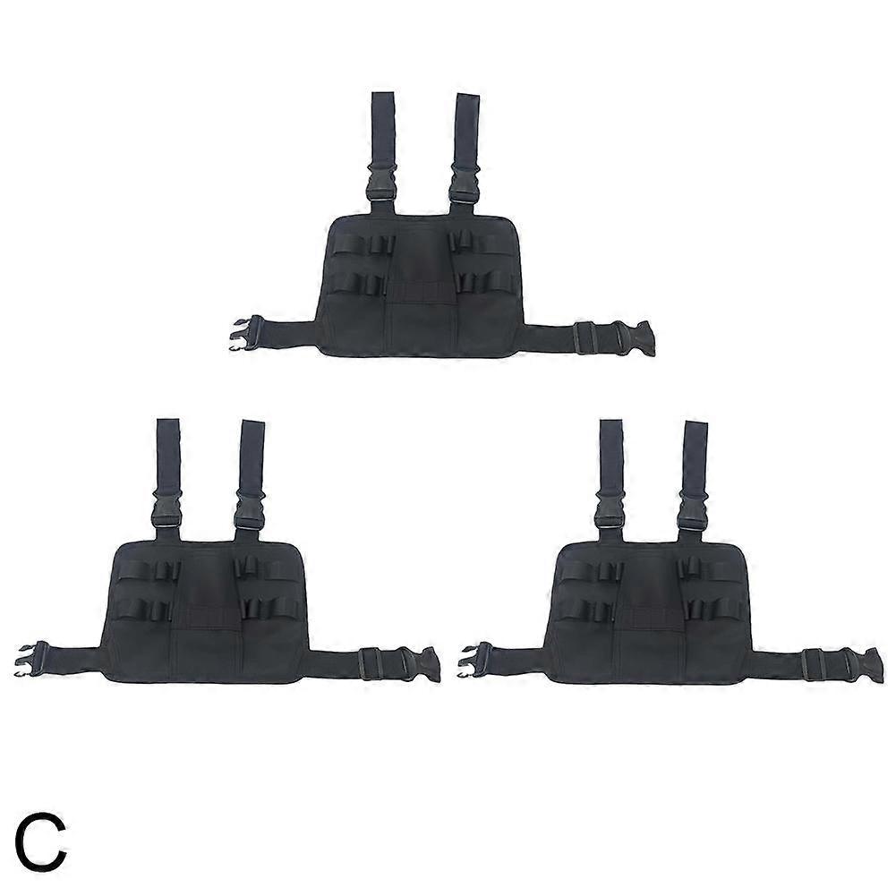 3PCS Black (C)$Cross-border hot-selling portable tool waist bag multi-function tool bag storage waist and leg bag