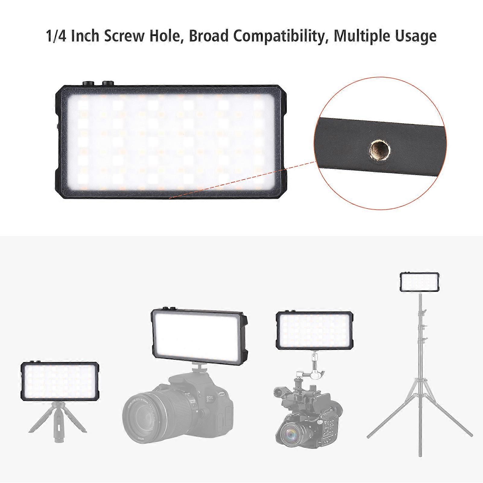 Portable RGB LED Video Light Kit: Battery Powered, Adjustable, Perfect for Filming & Streaming