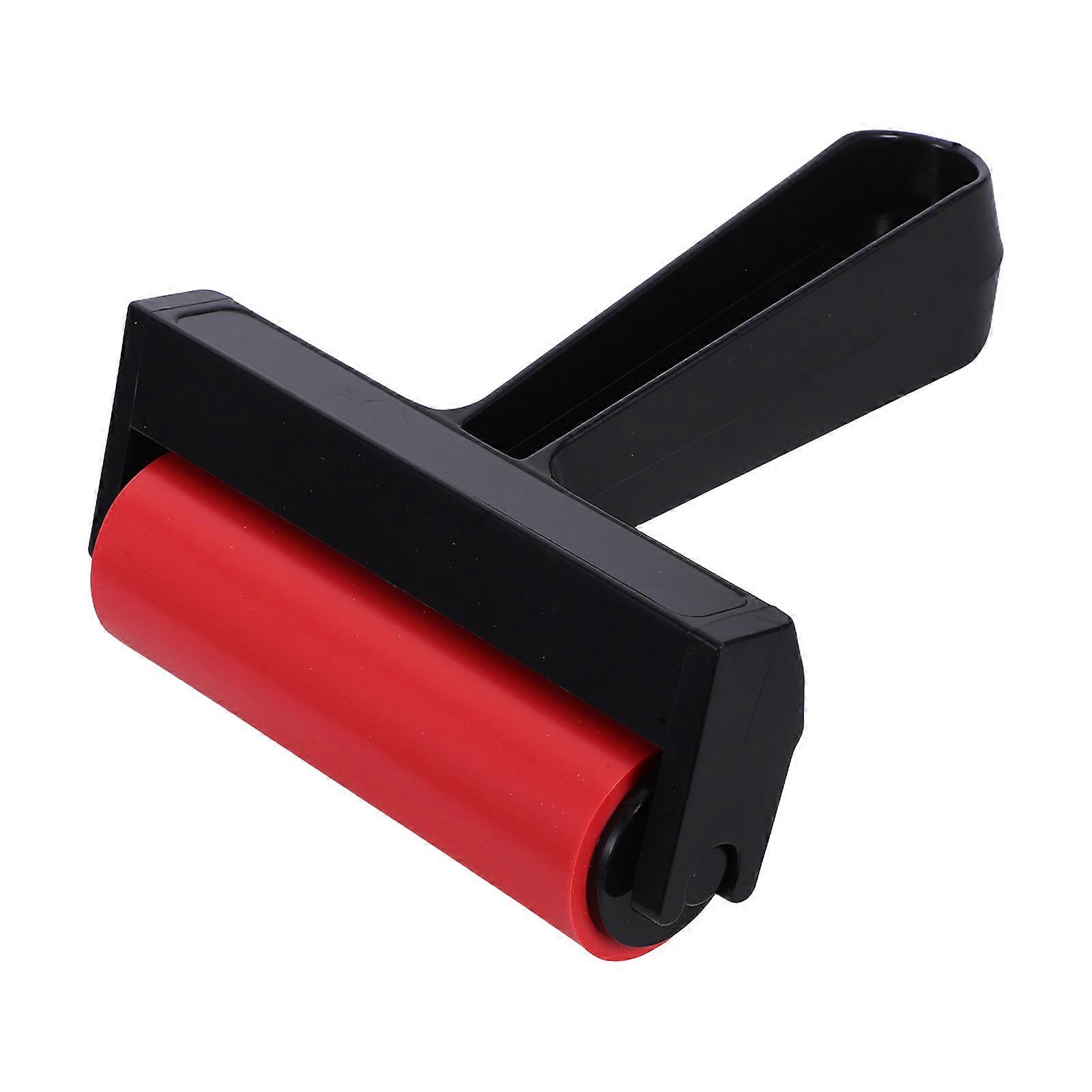 Durable Rubber Roller for Printmaking & DIY Crafts – Reusable Handheld Ink Applicator for Art Activities & Creative Expression